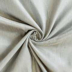 Light Gray Silk Dupioni Fabric By The Yard