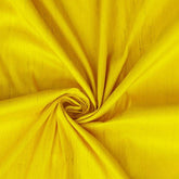 Bright Yellow Silk Dupioni Fabric By The Yard