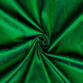 Forest Green Silk Dupioni Fabric By The Yard