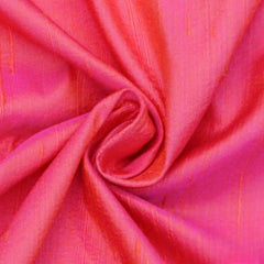 Coral Pink Silk Dupioni Fabric By The Yard