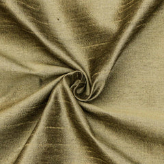 Dull Olive Green Faux Silk Fabric By The Yard