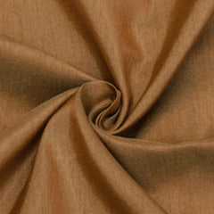 Dark Tan Faux Silk Fabric By The Yard
