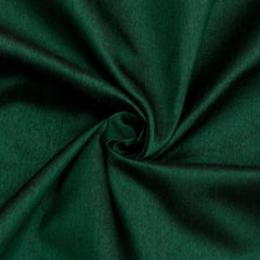 Bottle Green Faux Silk Fabric By The Yard