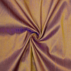 Gold And Purple Faux Silk Fabric By The Yard