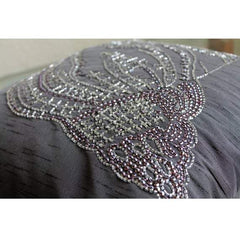 Night Sea Shell Gray Silk Decorative Euro Sham