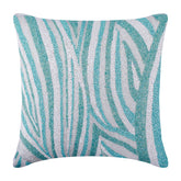 Arctic Layer Waves Blue Throw Pillow Cover