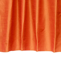 Orange Art Silk Curtain Panels
