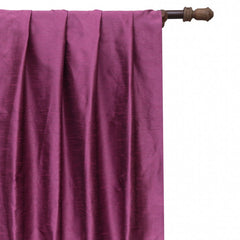 Boysenberry Purple Art Silk Curtain Panels