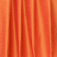 Orange Art Silk Curtain Panels