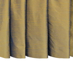 Gold & Turquoise Blue Art Silk Curtain Panels