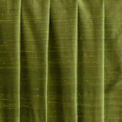 Olive Green Silk Dupioni Curtain Panels