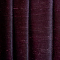 Dark Wine Silk Dupioni Curtain Panels