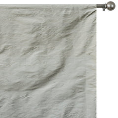 Light Gray Silk Dupioni Curtain Panels