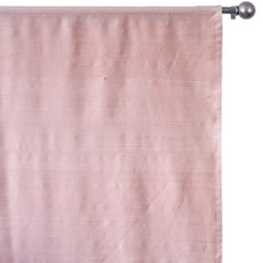 Pastel Peach Pure Silk Dupioni Curtain Panels