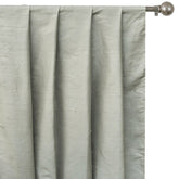 Light Gray Silk Dupioni Curtain Panels