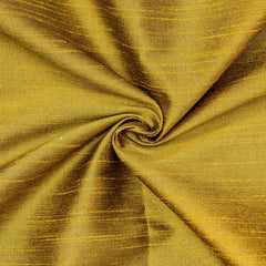 Dark Gold Art Silk Curtain Panels