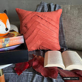 Rust No Limits No Lines - Rust Suede Throw Pillow Cover