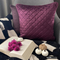 Purple Soul - Purple Velvet Throw Pillow Cover