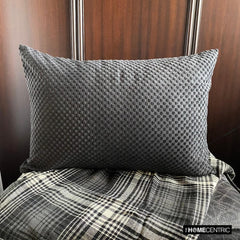 Polka Haunt - Black Velvet Decorative Lumbar Pillow Cover