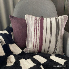 Berry Martini - Purple Silk Throw Pillow Cover