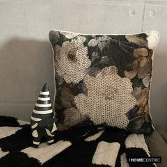 Rada - Grey Cotton & Linen Throw Pillow Cover