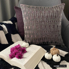 Dark Dazzler - Purple Velvet Throw Pillow Cover