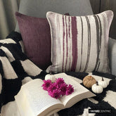 Berry Martini - Purple Silk Throw Pillow Cover