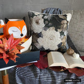 Rada - Grey Cotton & Linen Throw Pillow Cover