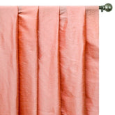Peach Coral Art Silk Curtain Panels