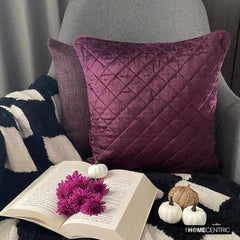 Purple Soul - Purple Velvet Throw Pillow Cover