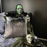 Exodus - Grey Velvet Decorative Throw Pillow Cover