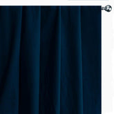 Navy Blue Velvet Curtain Panels