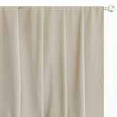 Ecru Cream Velvet Curtain Panels