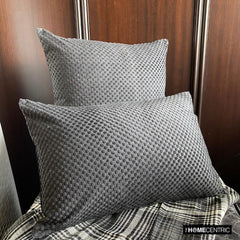 Polka Haunt - Black Velvet Decorative Lumbar Pillow Cover