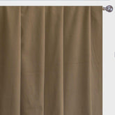 Mocha Brown Velvet Curtain Panels