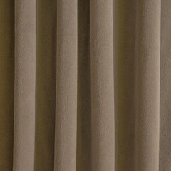 Mocha Brown Velvet Curtain Panels