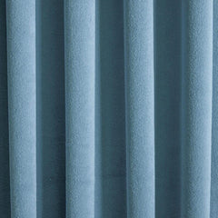 Dusky Blue Velvet Curtain Panels