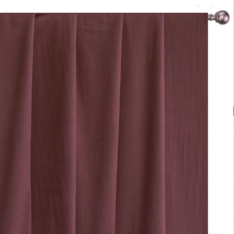 Dusky Pink Velvet Curtain Panels