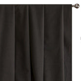 Dark Brown Velvet Curtain Panels