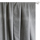 Light Grey Velvet Curtain Panels