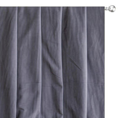 Lavender Grey Velvet Curtain Panels