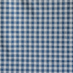 Blue Gingham Checks Cotton Fabric