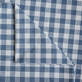 Blue Gingham Checks Cotton Fabric