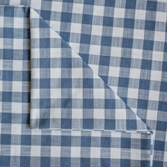 Blue Gingham Checks Cotton Fabric