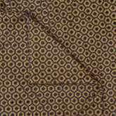 Gold Hexagon Embroidery Fabric