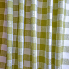 Chartreuse Gingham Checks Cotton Fabric