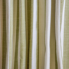 Chartreuse Gingham Stripes Cotton Fabric