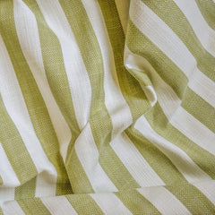 Chartreuse Gingham Stripes Cotton Fabric