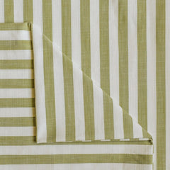 Chartreuse Gingham Stripes Cotton Fabric