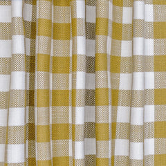 Mustard Yellow Gingham Checks Cotton Fabric